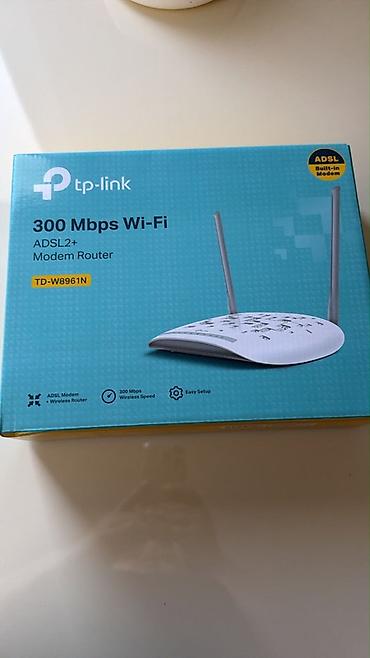 TP-Link TD-W8961N ADSL2+ Modem Router - 300 Mbps Wi‑Fi sürəti -