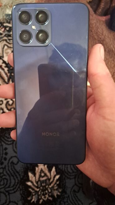 телефон fly 8: Honor 8X, 128 ГБ, цвет - Синий, Отпечаток пальца
