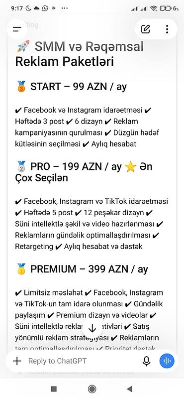 🚀 Süni İntellektlə Gücləndirilmiş Rəqəmsal Marketinq və Reklam Xidməti