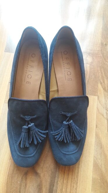 туфли чёрные замшевые: Туфли Off-White, 38, цвет - Синий