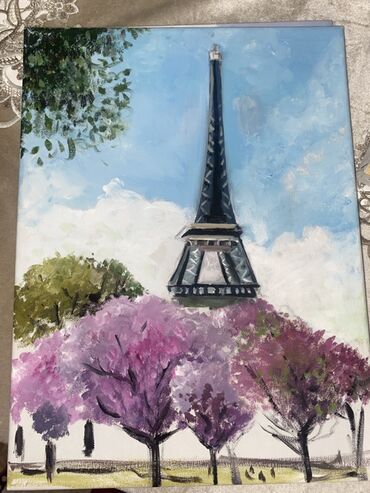 Şəkillər, tablolar: Orijinal yağlı boya tablolar dəsti - Mövzu: Çiçəklər və natürmort - — 8