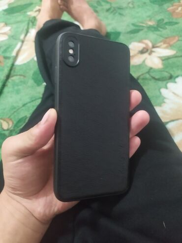 айфон х телефон: IPhone Xs Max, Колдонулган, 256 ГБ, Black Titanium, Каптама, 100 %