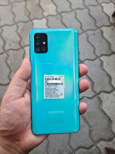 samsung galaxy a51 kabro: Samsung A51, 128 GB, rəng - Mavi, İki sim kartlı