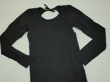 czarne bluzki damskie z długim rękawem: Blouse, L (EU 40), condition - Good