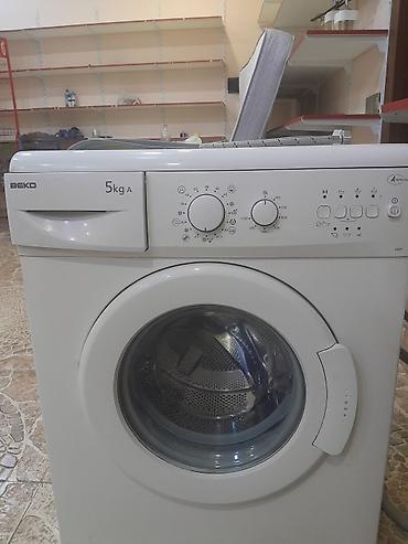 plesteshin 5: Paltaryuyan maşın Beko, 5 kq, İşlənmiş, Avtomat, Qurutmasız — 1