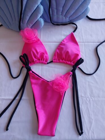 Kupaći kostimi: S (EU 36), Likra, Jednobojni, bоја - Crvena — 6