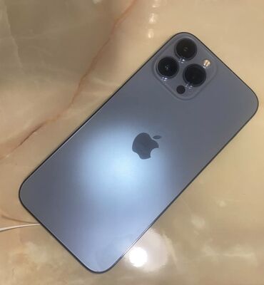стёкло: IPhone 13 Pro Max, Б/у, 256 ГБ, Sierra Blue, 74 %
