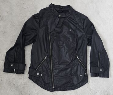 brusena koza jakna: SISLEY Benetton moto biker jakna. izgleda kao kožna, ali nije. Nekako