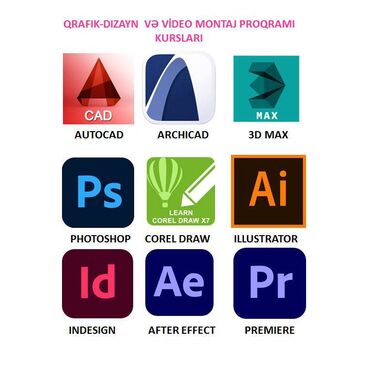 Kompüter kursları: Kompüter kursu: Microsoft Windows, Microsoft Office, Adobe Photoshop, Əyani, Fərdi, Qrup