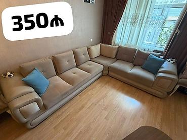 Digər mebel: MehimKünc divan 350₼. Ölçüsü 3.20/2.50. Açılmır baza yoxdur. Ünvan — 1