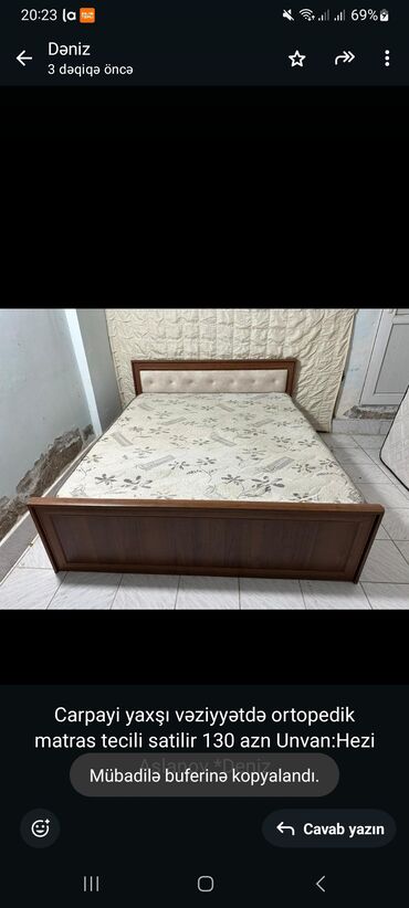 уловая кровать чердак: Carpayi yaxşı vəziyyətdə ortopedik matras tecili satilir 130 azn