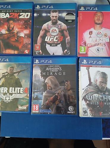 ps 5 en ucuz: PS 4 oyun diskləri ideal vəziyyətdədirlər NBA 2020 15 AZN UFC-3 20 — 1