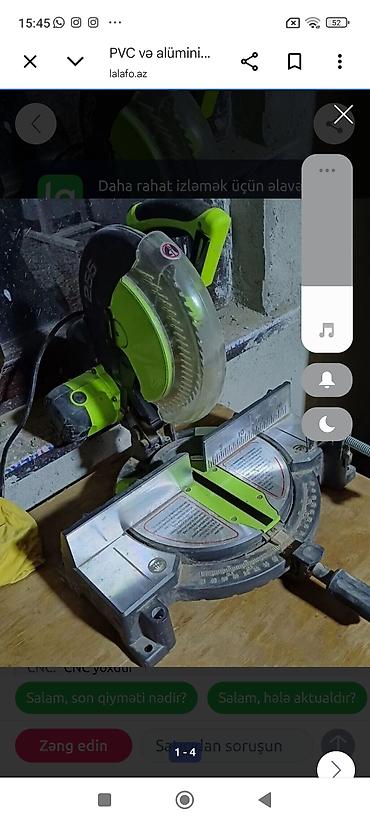 misar frez: PVC/Alüminium qapı-pəncərə istehsalı üçün avadanlıq paketi 1) — 5