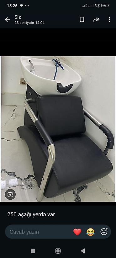 İşlənmiş, Saç yuyulması kreslosu