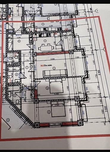 жк европа: 3 комнаты, 113 м², Асанбай мкр Элитка, 8 этаж, ПСО (под самоотделку) — 8