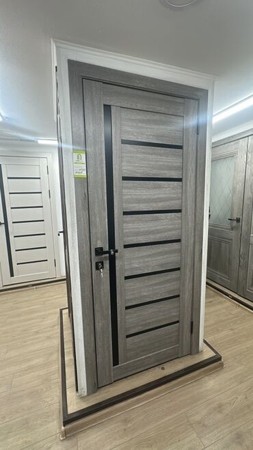 двери с двух сторон из бельгии: Межкомнатная глухая дверь, В лофт стиле, цвет - Серый