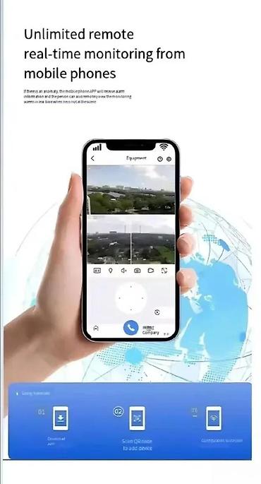 Kamere za video nadzor: Solarna 4G sim PTZ kamera sa reflektorom 450w 600w. Prolećna akcija — 9