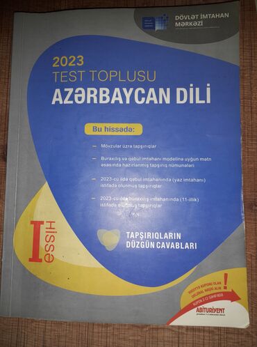 Kitablar və jurnallar: Azərbaycan dili dim test toplusu 1-ci hissə 2023-cü il vəziyyəti