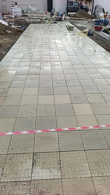 Fasad işləri: Xidmət: Tamet (bardür və səki daşları) döşəmə və fasad üzləmə işləri — 7