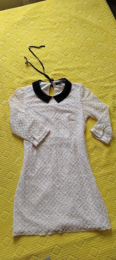 binarni sat: Prelepa bluza - tunika od čipke,brenda ATMOSPFERE, sa crnom kragnom — 4