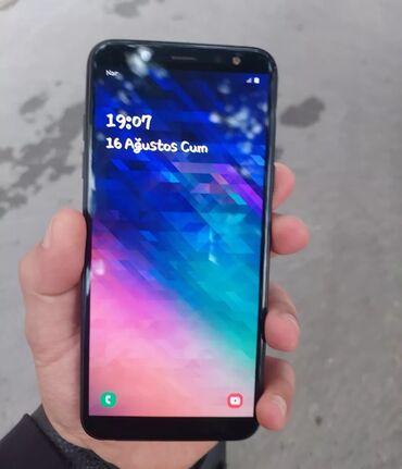 samsung a6 kabrolar: Samsung Galaxy A6, 32 GB, rəng - Qara