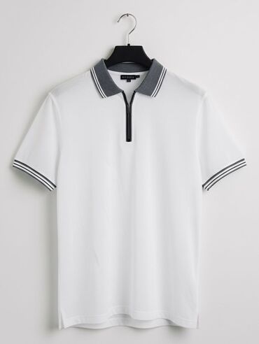 tek pencekler kisi ucun: Мужское поло, L, цвет - Белый