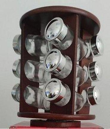 posude za so i biber: Set za začine Konig W-1256 (tamno drvo) NOVO. SET ZA ZAČINE — 5