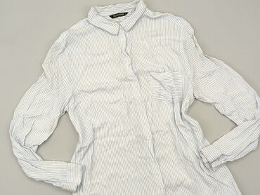 gładka białe bluzki z długim rękawem: Koszula Damska, Terranova, L, stan - Bardzo dobry
