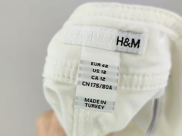 spodnie od h: H&M, Spodnie materiałowe damskie, rozmiar L — 5