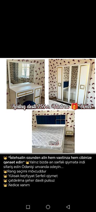 ayna qapi: İkinəfərlik çarpayı, Dolab, Yeni — 1