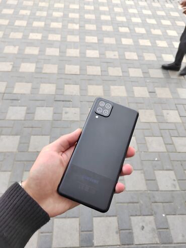 Mobil telefon və aksesuarlar: Samsung Galaxy A12, 32 GB, rəng - Qara, Düyməli, Barmaq izi