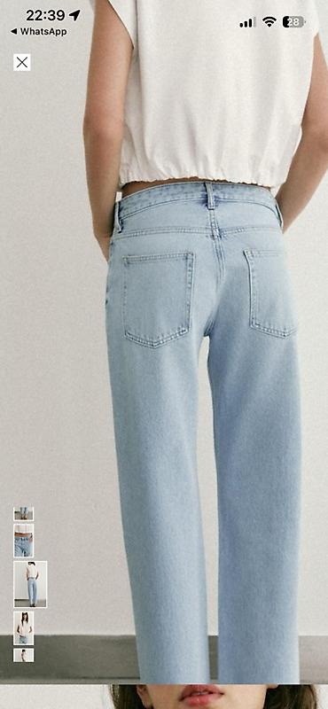cins walvar: Açıq mavi ZARA cins şalvar. Razmer 36dır ancaq geniş kesimdir oversize — 8