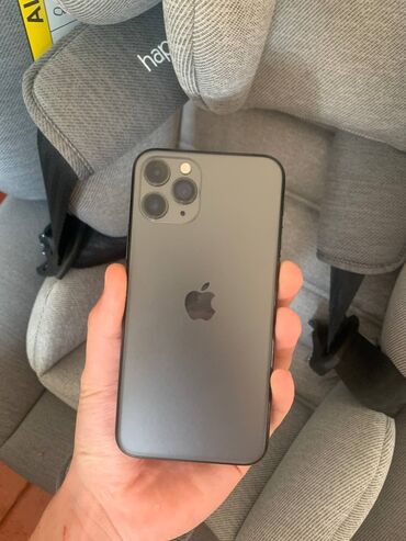 стиральная машинка продажа: IPhone 11 Pro, Колдонулган, 64 ГБ, Black Titanium, Каптама, 70 %