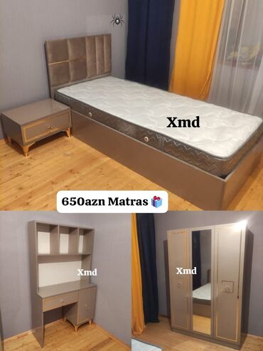 Mebel: Oğlan və qız üçün, Yeni, Təknəfərlik çarpayı, Yazı masası, Dolab