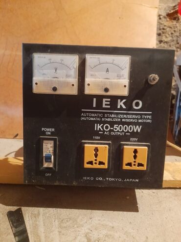 avtomatlar: IEKO IKO-5000W modeli, avtomatik stabilizator/servo tipli, servo