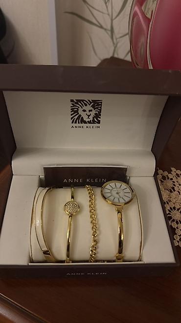 anne klein: Yeni, Klassik Saat dəsti, rəng - Qızılı — 3