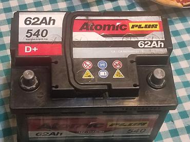 g 240w c: Auto akumulator Atomic Plus 62Ah . - Kapacitet: 62 Ah - Startna — 1