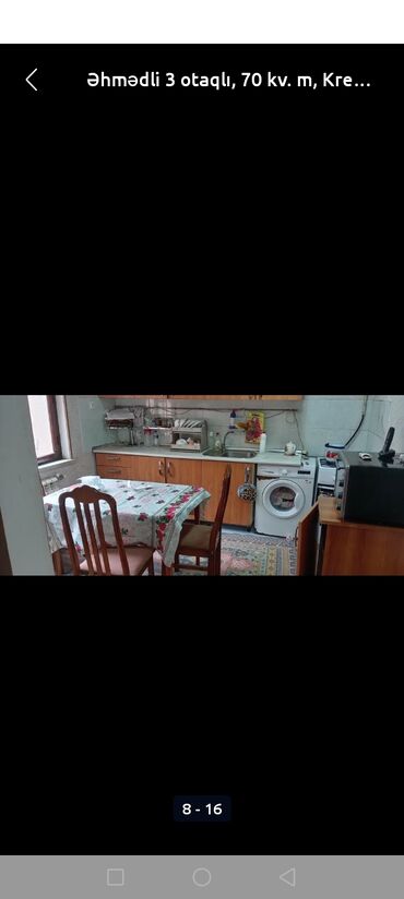 Köhnə tikili: Bakı, Əhmədli, 3 otaqlı, Köhnə tikili, m. Əhmədli, 100 kv. m — 4