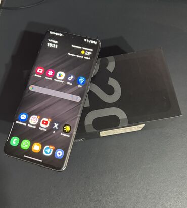 планшет таб а: Samsung Galaxy S20 Ultra, Колдонулган, 512 ГБ, түсү - Боз, 2 SIM