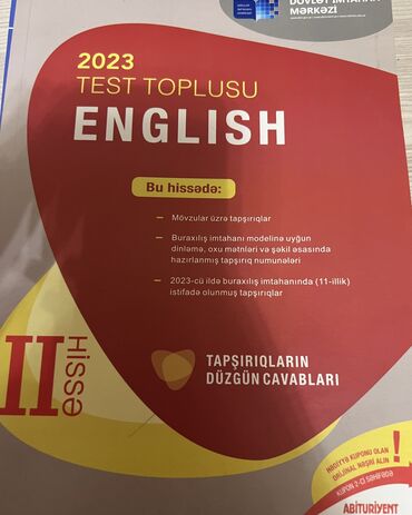 ingilis dilinde kitablar: Ingilis dili dim 2023 2ci hisse . Yenidir