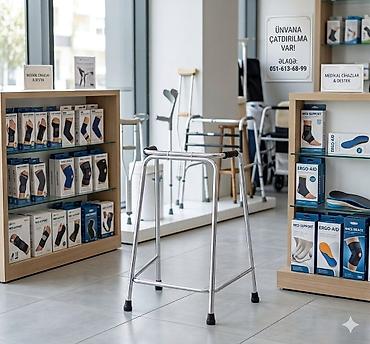 Yüngül alüminium gəzinti çərçivəsi (walker) çatdirilma var ünvana