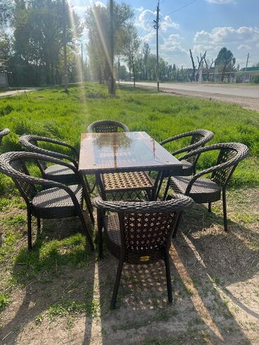 Комплекты садовой мебели: Комплект садовой мебели, Стол, Ротанг — 8