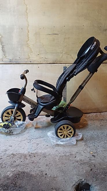 Детские велосипеды: Детский трехколесный велосипед-коляска HAFULONG - Конструкция 2‑в‑1 — 6