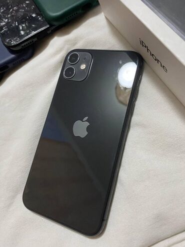 iphone xr satilir: IPhone 11, 64 GB, Qara, Barmaq izi, Face ID