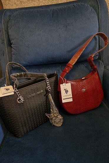 xuping destler: U.S. POLO ASSN qadın çanta dəsti - Model: 2 fərqli çanta 1) Qara — 1