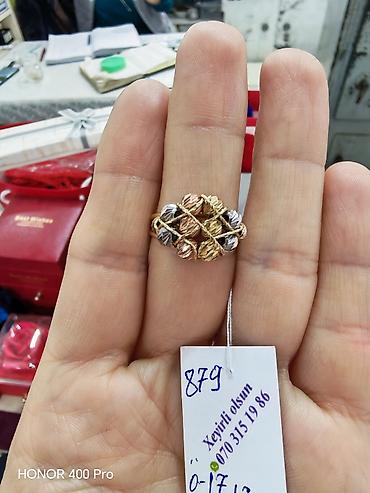 Aksesuarlar: Toy, Üzük, Sarı qızıl, 585 Əyar, Qaşsız — 1