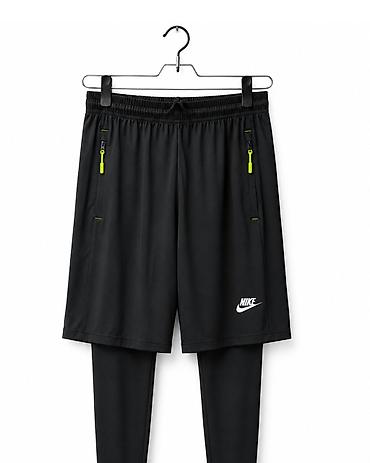 nike tech flecce: Тайтсы, цвет - Черный, Китай, XL — 1