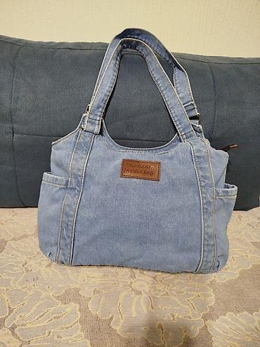 Классические сумки: Джинсовая сумка Fashion Denim Bag в светло-голубом цвете — 1