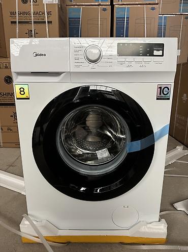 Automatic washing machines: Стиральная Машина Midea 🏮 Модель: MFNO3W80B/W-KZ 💧 Объем: 8 кг 📏 at lalafo.kg — 8 Automatic washing machines: Стиральная Машина Midea 🏮 Модель: MFNO3W80B/W-KZ 💧 Объем: 8 кг 📏 — 8