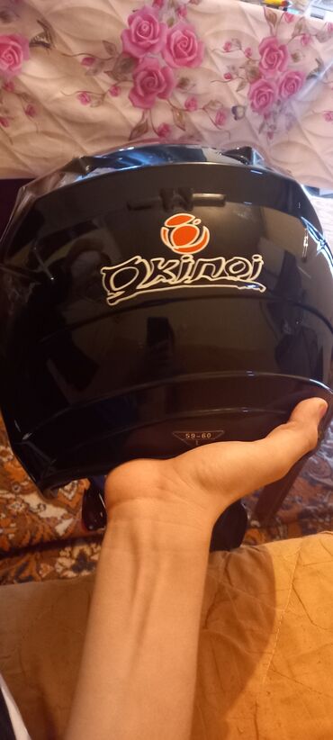 yarım qosqular: Okino brendi qara unisex moto vəyə skuter üçün qoruyucu kask yenidir